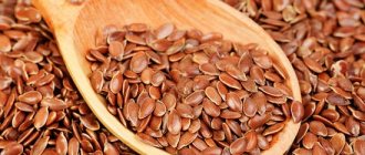 Flax seeds for colon cleansing in folk medicine