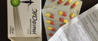 Желтые таблетки от поноса Фуразолидон и другие